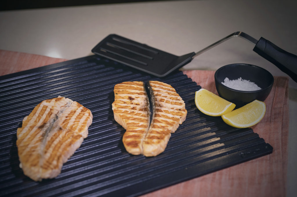Grillad laxfjäril